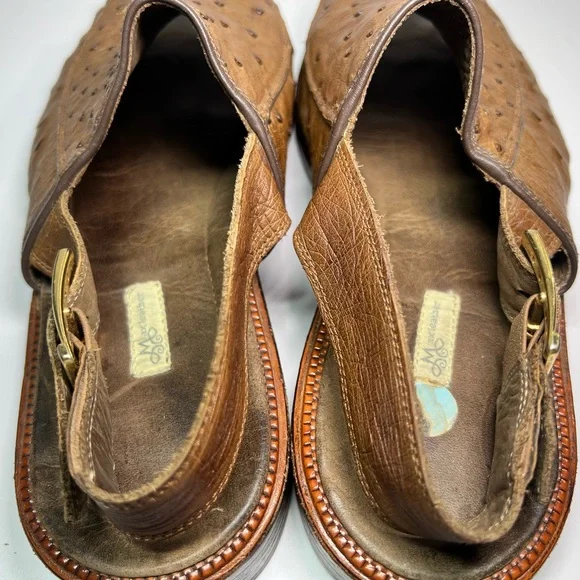 Luxurious Ostrich Leather Men's Sandals - Picture 5 of 8